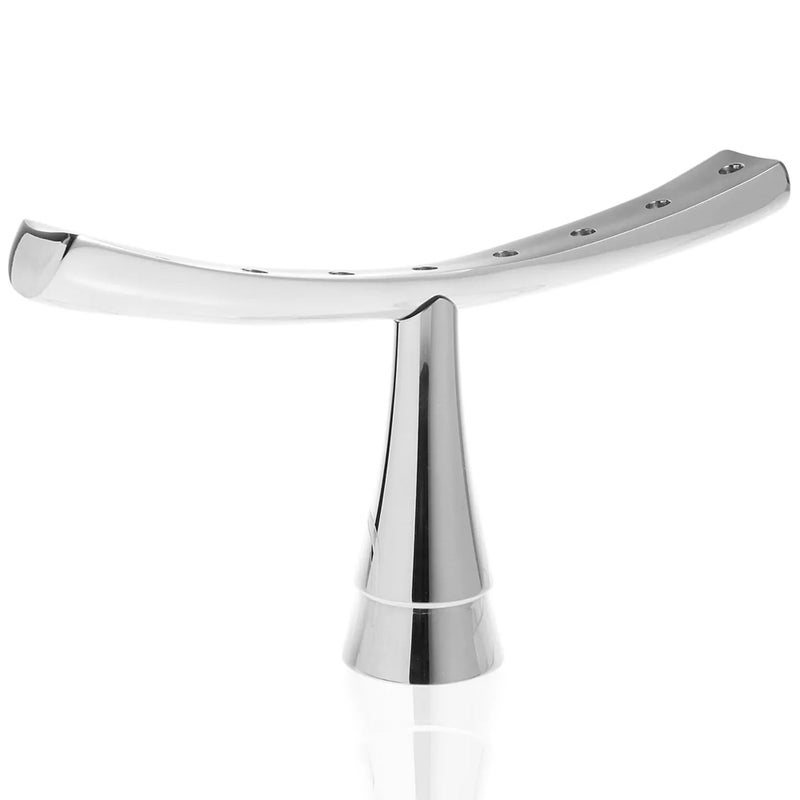 Nambe NambÃ© Menorah 12.5â€ x 7.5â€ â€“ Modern Arch Hanukkah Menorah with Flared Base & Polished Alloy Candle Holder, Elegant Home DÃ©cor Display, Fits Standard 3/8â€ Candles - Image 4
